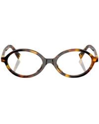 Miu Miu - Eyewear Oval-Frame Glasses - Lyst