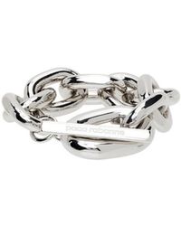 Rabanne - Logo Engraved Bracelet - Lyst