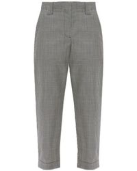 Versace - Checked Cropped Pants - Lyst