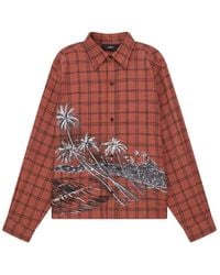 Amiri - Palms Flannel Shirt - Lyst