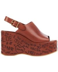 Chloé - Maxime Wedge Sandal - Lyst