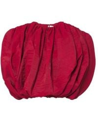 Magda Butrym - Silk-Blend Taffeta Crop Top - Lyst