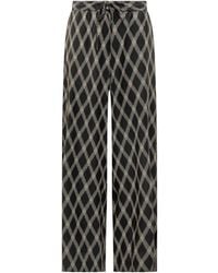 Pierre Louis Mascia - Diamond-Pattern Drawstring Trousers - Lyst