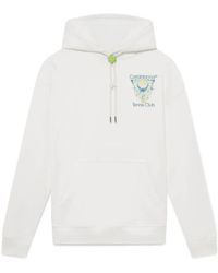 CASABLANCA - L'Arche De Tennis Drawstring Hoodie - Lyst