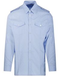Gucci - Gg Jacquard Epaulette Shirt - Lyst