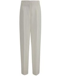 Max Mara - Linen Trousers - Lyst