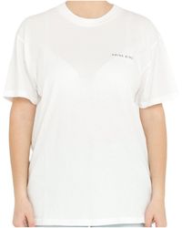 Anine Bing - Round Neck Short Sleeve T-Shirt - Lyst