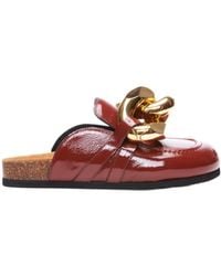 JW Anderson - Jw Anderson Chain Detailed Slip-On Loafers - Lyst