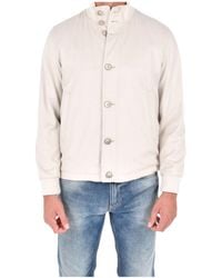 Herno - High Neck Buttoned Coat - Lyst