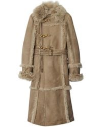 Burberry - Shearling Coat - Lyst