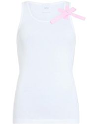 Patou - Logo Bow Tank Top - Lyst
