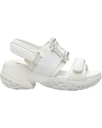 Roger Vivier - Viv'Run Strass Buckle Sandals - Lyst