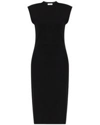 Jil Sander - Cap Sleeve Fitted Dress - Lyst