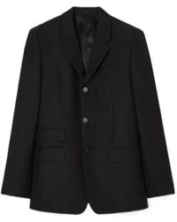 Burberry - Striped Wool Mohair Tailored Jacket - Lyst