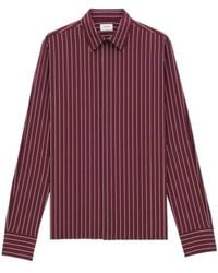 Saint Laurent - Striped Button-Up Shirt - Lyst