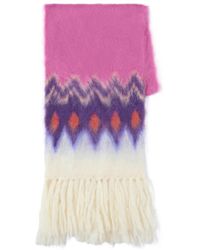 Isabel Marant - Pattern Detailed Fringed Scarf - Lyst