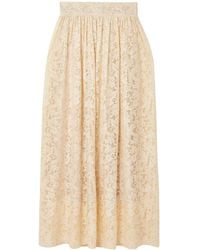 Zimmermann - Flower-Lace Maxi Skirt - Lyst