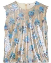 Tory Burch - Sequin Shell Top - Lyst