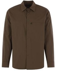 Aspesi - Logo Shirt With Classic Collar - Lyst