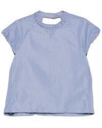 Sacai - Striped T-Shirt - Lyst
