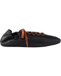 Prada - Collapse Antiqued Nappa Leather Sneakers With Hooks - Lyst