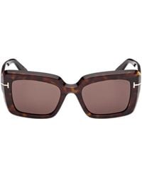 Tom Ford - Eyewear Leila Square-Frame Sunglasses - Lyst