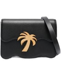 Palm Angels - Palm Tree Logo Plaque Shoulder Bag - Lyst