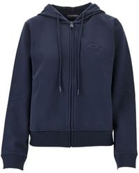 Emporio Armani - Logo-Embroidered Zip-Up Hoodie - Lyst