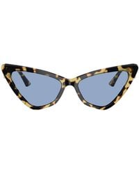 Jimmy Choo - Eyewear Triangle Frame Sunglasses Ff Image - Lyst