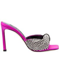 Sergio Rossi - Logo High-Heeled Sandals - Lyst