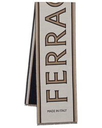Ferragamo - Ferragamo Maxi-Logo Scarf - Lyst