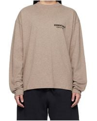 Fear Of God - Essentials Logo-Print Long-Sleeve T-Shirt - Lyst