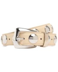 KHAITE - 3Cm Benny Studded Leather Belt - Lyst
