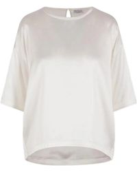 Brunello Cucinelli - Short-Sleeve Top - Lyst