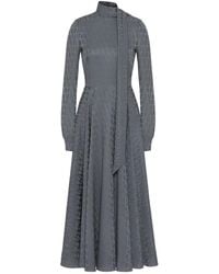 Valentino - Iconograph Print Midi Dress - Lyst