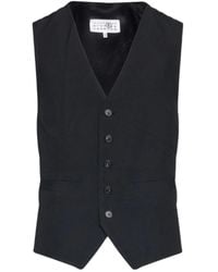 MM6 by Maison Margiela - Single-Breasted Waistcoat - Lyst