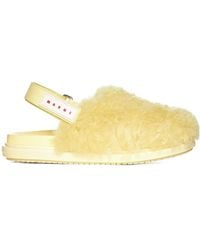 Marni - Logo Patch Slingback Sandals - Lyst