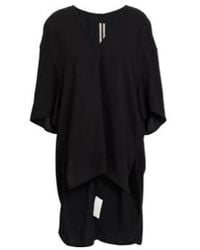 Rick Owens - Solid Color V-Neck Short-Sleeved Top - Lyst