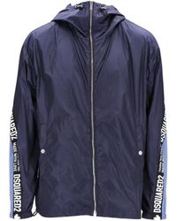 DSquared² - Logo Logo Hooded Casual Jacket - Lyst