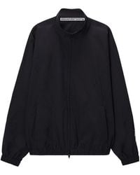 Alexander Wang - Logo-Perforated Zip-Up Jacket - Lyst