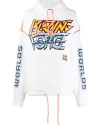 McQ - Pattern Printed Hooded Sweater - Lyst