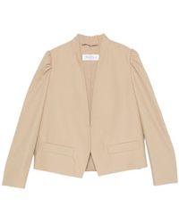 Max Mara - Phebe Puff-Sleeve Open-Front Jacket - Lyst