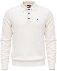 Tommy Hilfiger - Logo-Patch Long-Sleeve Polo Shirt - Lyst