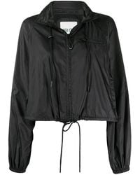 KENZO - Cropped Drawstring Hooded Jacket - Lyst