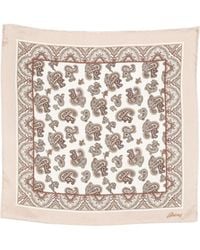 Brioni - Printed Pocket Square - Lyst