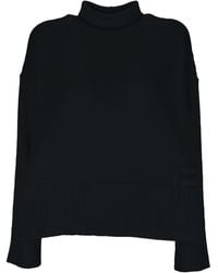 Dondup - Logo Patch Roll-Neck Jumper - Lyst