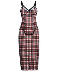 Burberry - Minimal Plaid Dress - Lyst