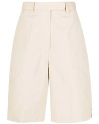 Thom Browne - High-Waisted Above-Knee Length Shorts - Lyst