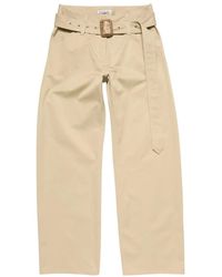 Acne Studios - Twill Trousers With Belt - Lyst