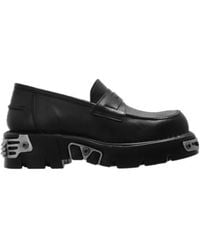 Vetements - Logo-Embossed Leather Loafers - Lyst